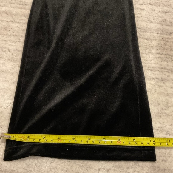 The ALLY B COLLAB PLUSH BLACK VELVET DRESS PANTS - Picture 5 of 7